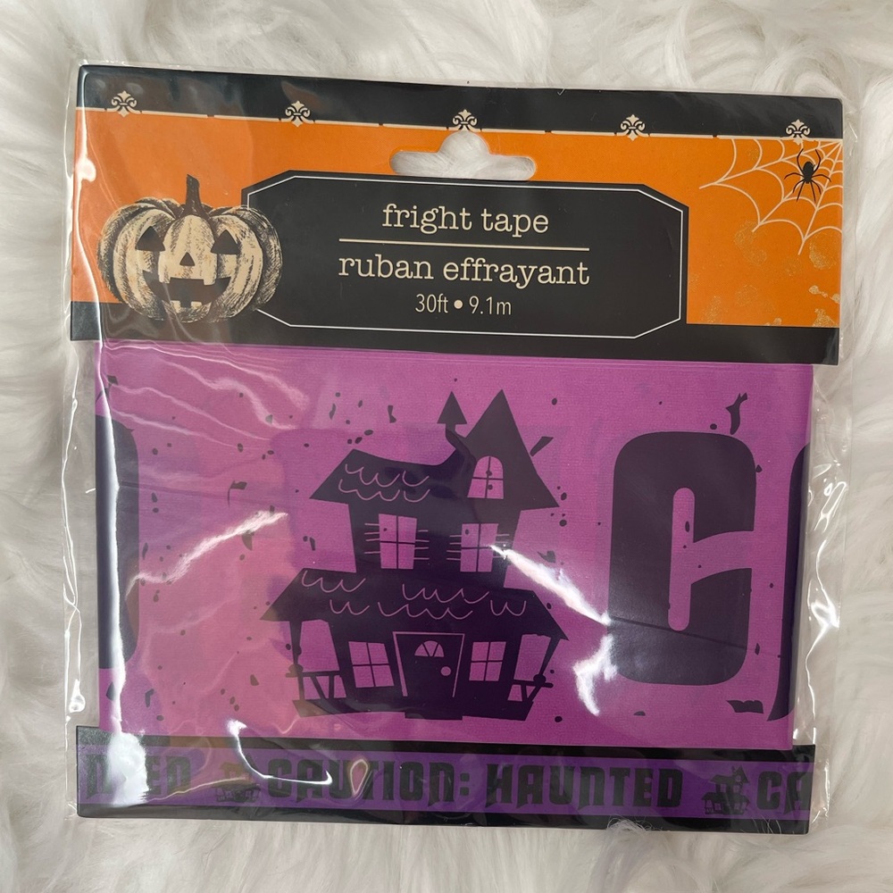 Halloween Haunted House Fright Tape - Purple